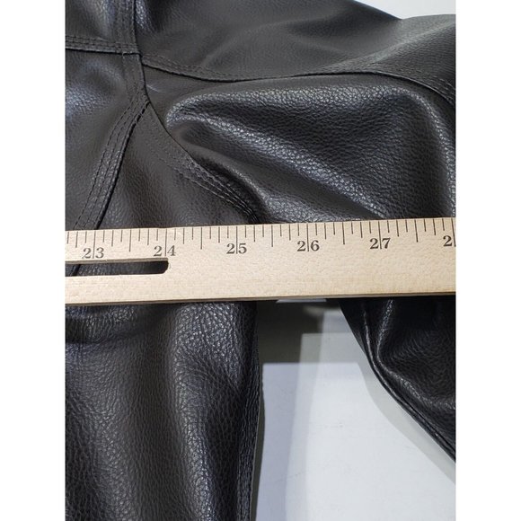 U. S. Polo Assn. Mens Faux Leather Jacket Quilted Lining Pockets Brown Size XL - Picture 14 of 15